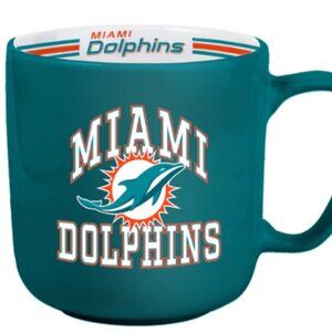 Miami Dolphins Striped 15 oz. Mug